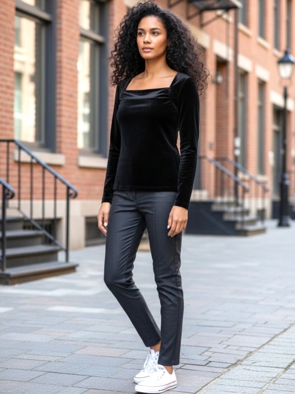 NWT Anatomie Calliope Black Velvet Ruched Cowl Neck Long Sleeve Top Sze S $228